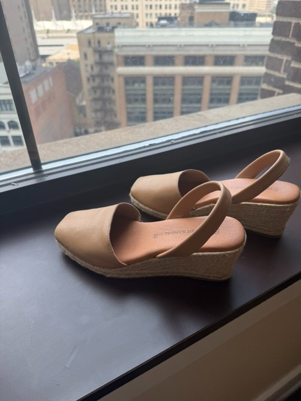 Spanish Sandal Co. Almond Espadrille Wedges